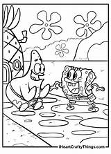 Spongebob Coloring Iheartcraftythings Disturb Squidward sketch template