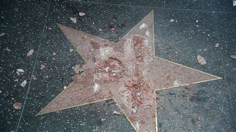 los angeles police vandalized donald trump star hollywood walk fame cnn international scoopnest