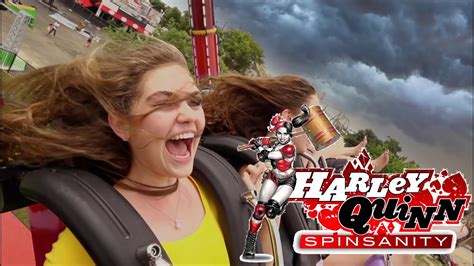New Harley Quinn Spinsanity At Six Flags America 2020 Youtube