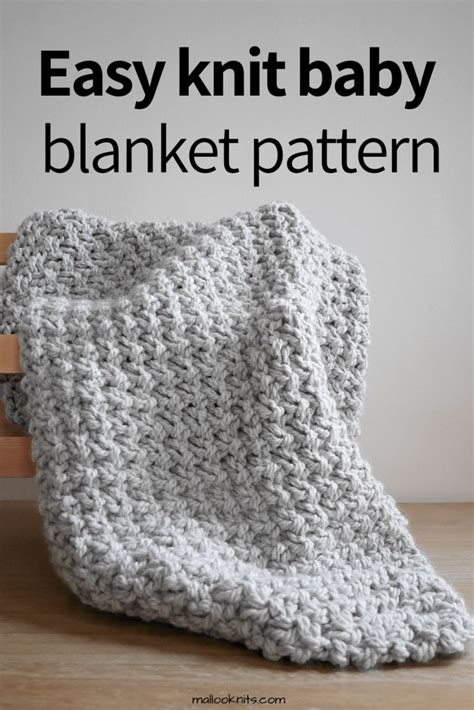 easy chunky knit blanket pattern  mallooknitscom