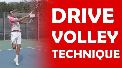 forehand drive volley technique drive volley youtube