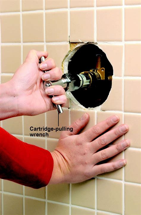 replace  tub  shower cartridge  fix  faulty faucet