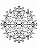 Mandala Mandalas Colorare Tegninger Blumen Blomster Malvorlagen Tutto Supercoloring Kategorier sketch template