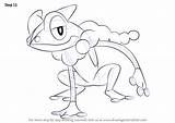 Pokemon Frogadier Step Draw Drawing Necessary Improvements Finally Finish Make sketch template