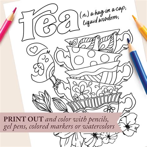 anxiety adult colouring page mental health coloring sheet etsy