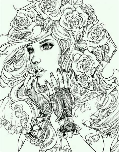 Beautiful Woman Coloring Pages Realistic Coloring Pages My Xxx Hot Girl