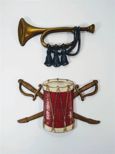 Sexton Wall Plaques Drum And Bugle Etsy Norway