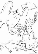 Pages Coloring Horton Elephant Getcolorings Color sketch template