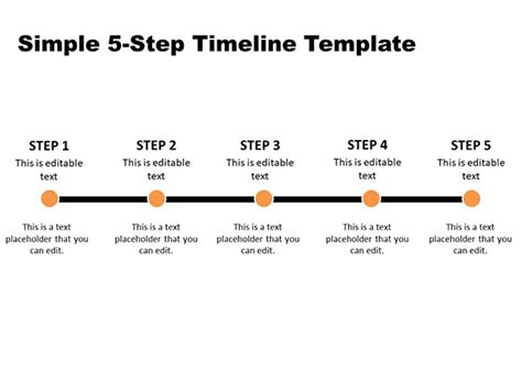 simple timeline template  powerpoint