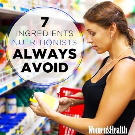 ingredients nutritionists  avoid healthy pin   life