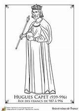 Charlemagne Coloring Roi Roman Coloriage French sketch template