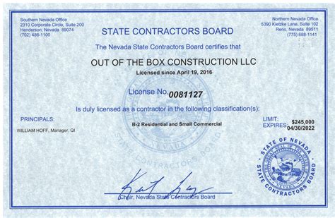 licensed general contractor otb construction
