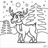 Reindeer Kerst Rendier Renas Natal Arreslee Kerstman Supercoloring sketch template