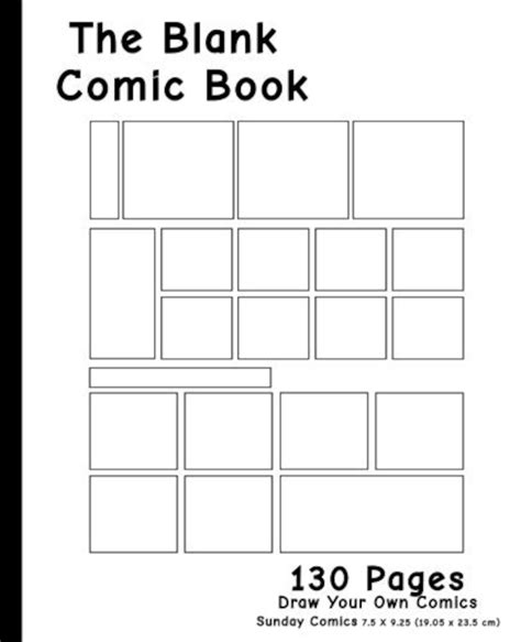blank comic book sunday comic layout blank comic book etsy uk