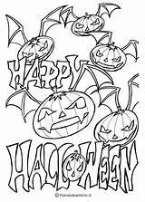 Zucche Stampare Pianetabambini Scary Printables Zucca Pumpkins sketch template