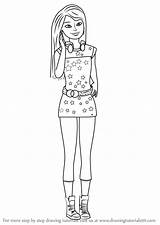 Barbie Skipper Dreamhouse Drawingtutorials101 sketch template