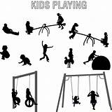 Playing Kids Silhouette Vector Children Playground Silhouettes Clipart Getdrawings Icon Clker Polo Player Water Clip Large Rating sketch template