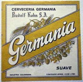 cerveza germania suave cerveceria germania bogota colombia etiquetas de cerveza