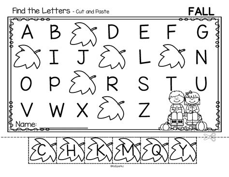 letter  worksheets cut  paste
