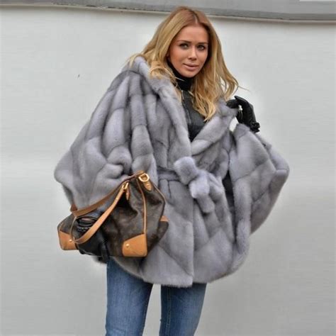 Real Mink Fur Coat With Hood Real Fur Shop Fur Coat Mink Fur Coat