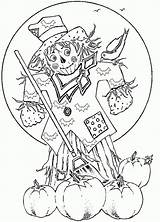 Scarecrow Espantalho Printable Scarecrows Grade Riscos Espantalhos Planet sketch template