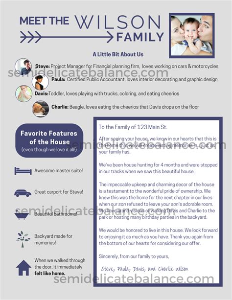 letter  home seller  buyer template collection letter template