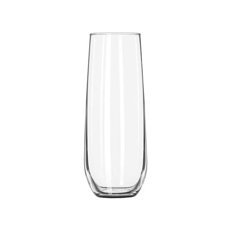 libbey    oz stemless flute glass