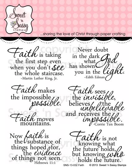 sweet n sassy stamps featuring delightful doilies and faith