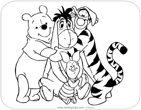 coloring pages winnie  pooh background coloring  kids