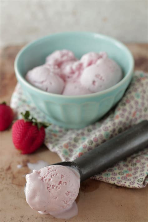 homemade strawberry ice cream  simply