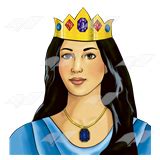 abeka clip art queen estherwith jeweled crown