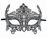 Masquerade Venetian Antifaz Davina Filigrana Filigree Carnival Antifaces Phantom Opera Venezianische Masque Filigrane Ampliar sketch template