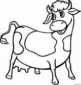 Vache Ferme Vaches Mucca Colorier Coloriages Simpatica Gratuit Mucche Divertenti Coloori Ici Simpatico sketch template