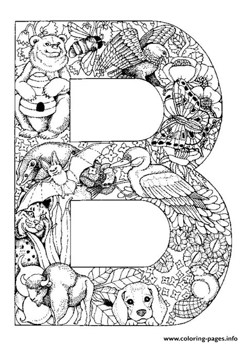 animal alphabet letter  coloring page printable