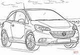 Opel Corsa Coloring Pages Caravan Drawing sketch template