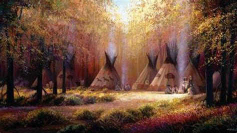 native american autumn camp wallpaper hq desktop