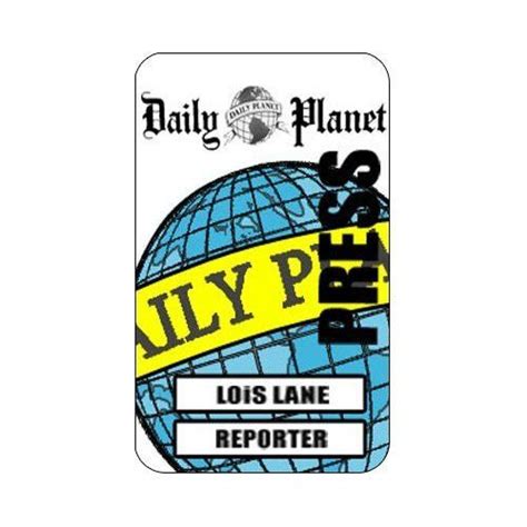 daily planet press pass template