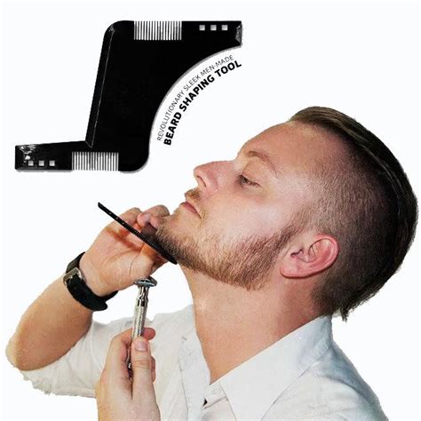 beard grooming shaping comb for shaving symmetric beards shaper styling template kit guide at