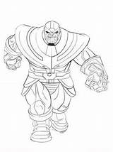 Thanos Kleurplaten sketch template