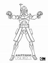 Rex Wojny Clone Capitan Trooper Ausmalbilder Kolorowanki Ahsoka Guerra Tech Starwars Gwiezdne Kolory Tano sketch template