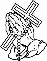 Praying Rosary Hands Cross Drawing Fairmount Getdrawings Monuments Association Memorial sketch template