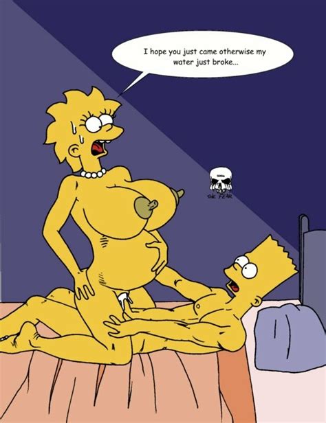Rule 34 Bart Simpson Color Female Human Lisa Simpson Male Pregnancy