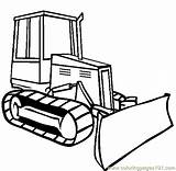 Bulldozer Coloring Drawing Clipart Pages Dozer Clip Trucks Sketch Color Bulldozers Construction Online Loader Easy Simple Boyama End Front Et sketch template