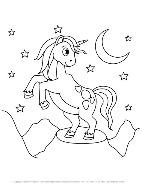 cute pony horse coloring pages rainbow printables