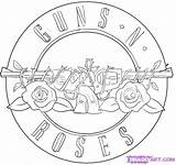 Guns Roses Tattoos Drawing Tattoo Gun Coloring Logo Symbol Draw Choose Board Wallpaper Today sketch template