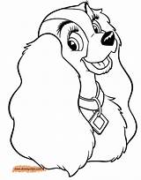 Tramp Colouring Disneyclips sketch template