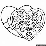 Box Chocolates Coloring Pages Popular Most sketch template