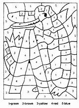 Number Color Coloring Pages Puzzle Worksheets Math Cross Worksheeto Via Crossword sketch template