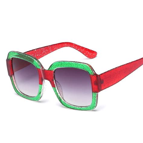 2019 Oversized Square Sunglasses Women Brand Designer