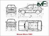 Nissan Micra sketch template